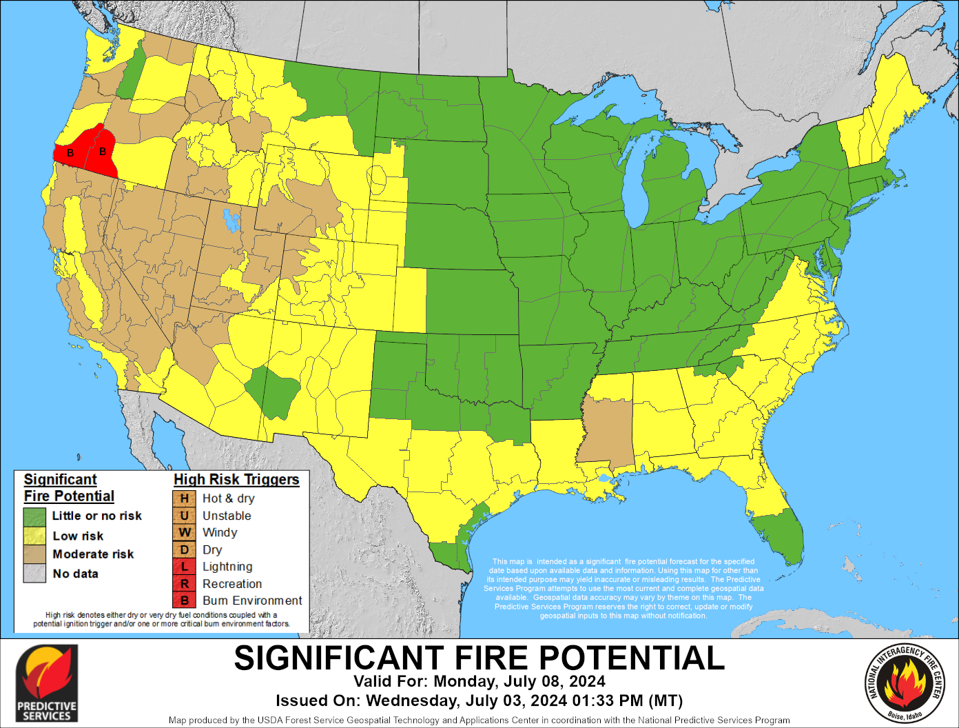 Significant Fire Potential